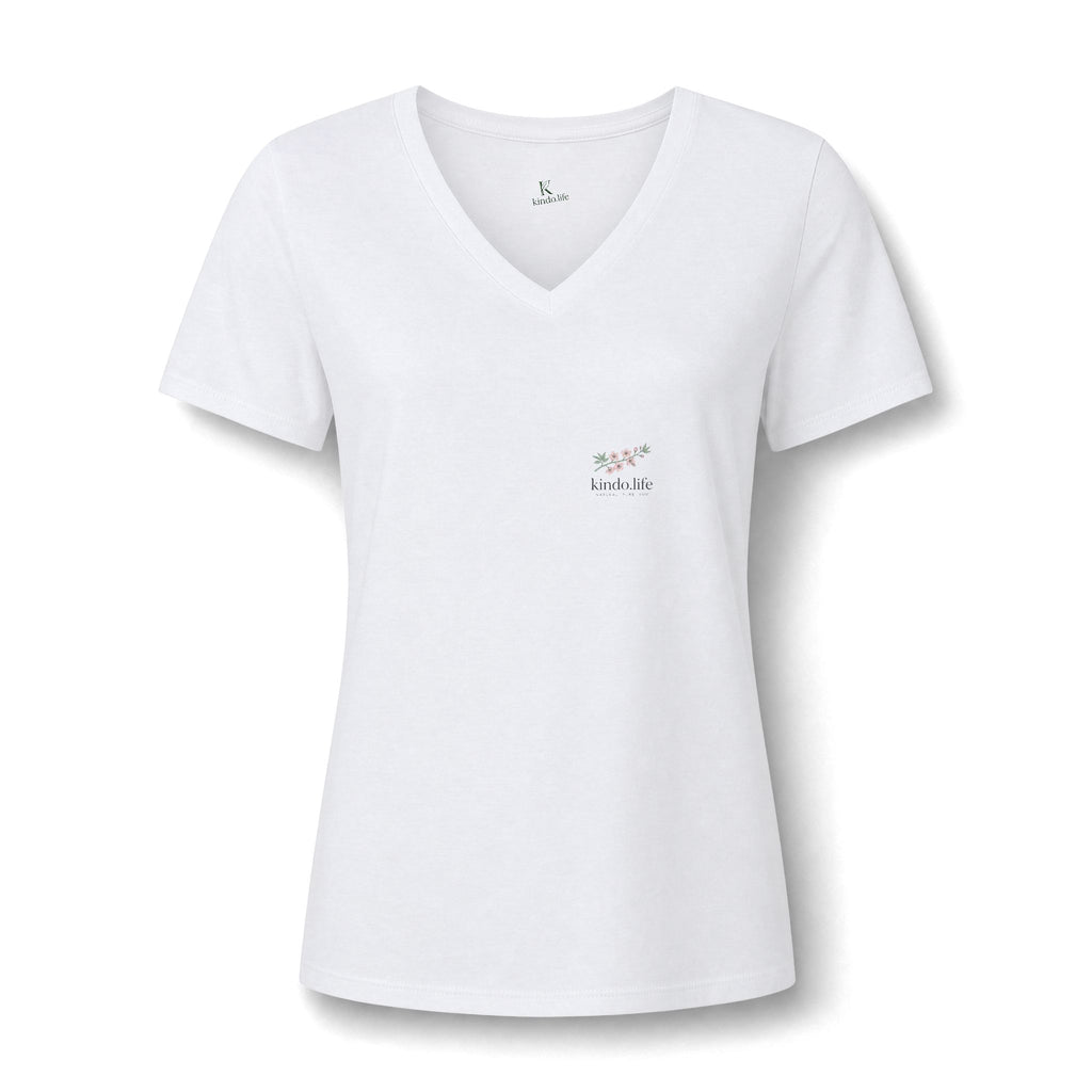 Women's Relaxed Heather CVC V-Neck Tee