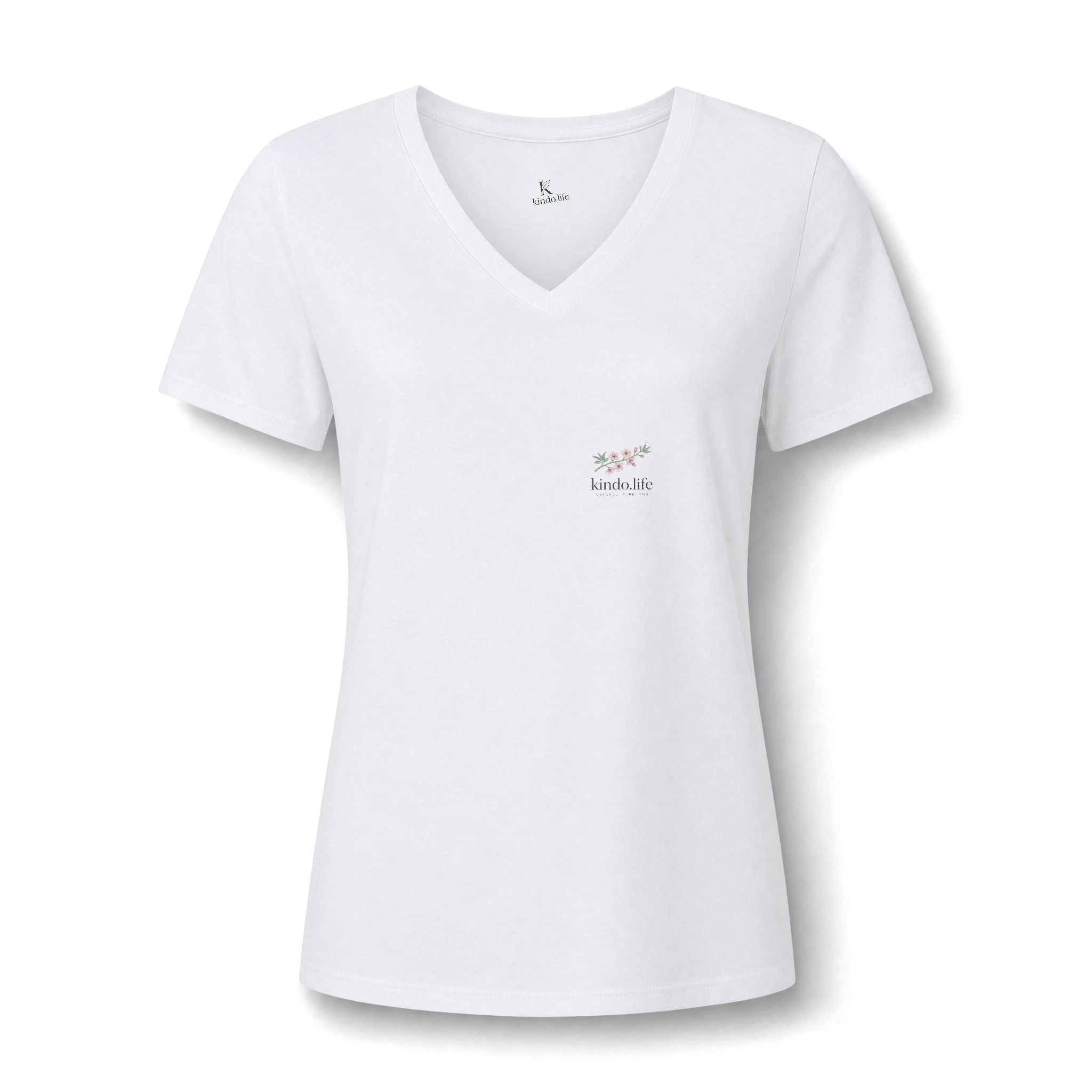 Women's Relaxed Heather CVC V-Neck Tee