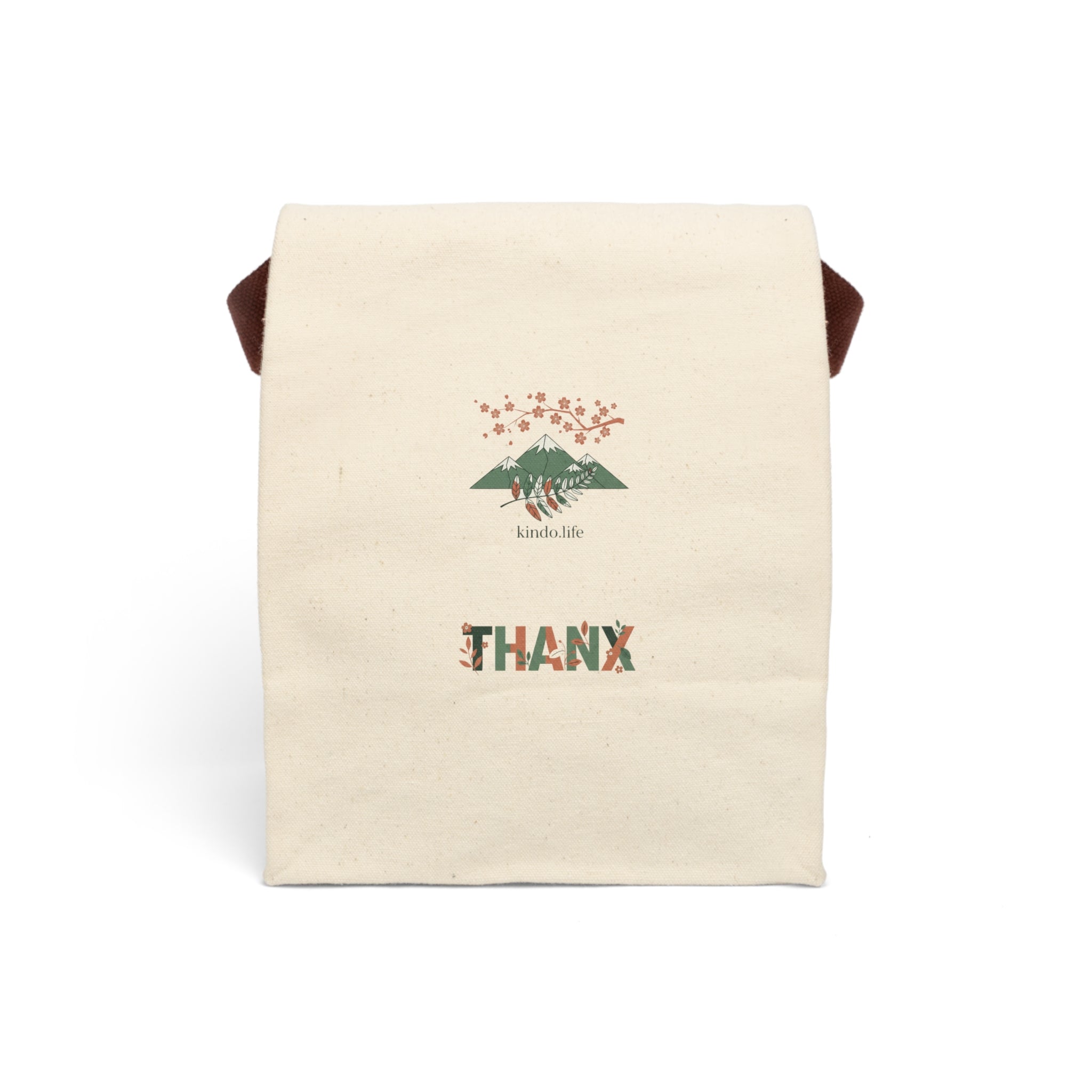 Canvas Lunch Bag With Strap