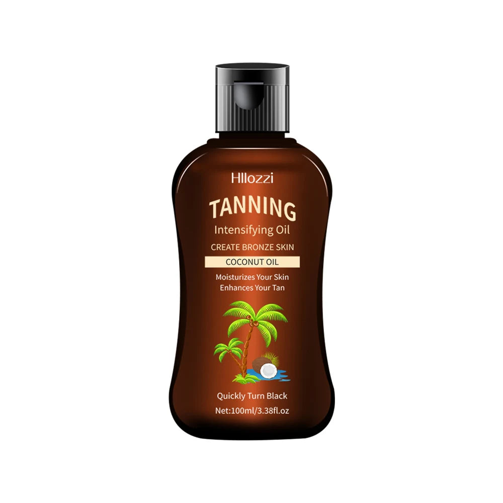 Hindistan Cevizi Bronzlaştırıcı Yağ 100ml — Güneşsiz Bronzlaştırıcı ve Yoğunlaştırıcı Yağ ile Güneş Öpücüğü Yaz Parıltısı
