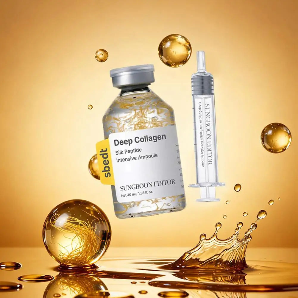 Collagen Ampoule Needle Serum Set — Firming Essence Liquid for Lifted, Plump Skin