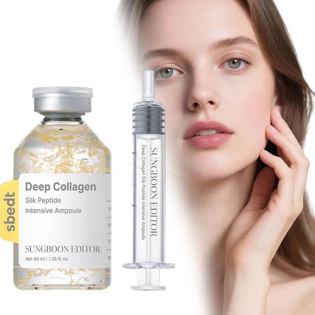 Collagen Ampoule Needle Serum Set — Firming Essence Liquid for Lifted, Plump Skin