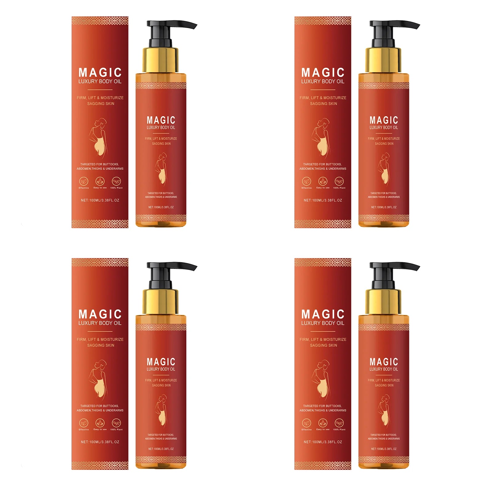 Luxury Firming Body Oil — Anti-Wrinkle Moisturising Massage Oil for Silky, Toned Skin