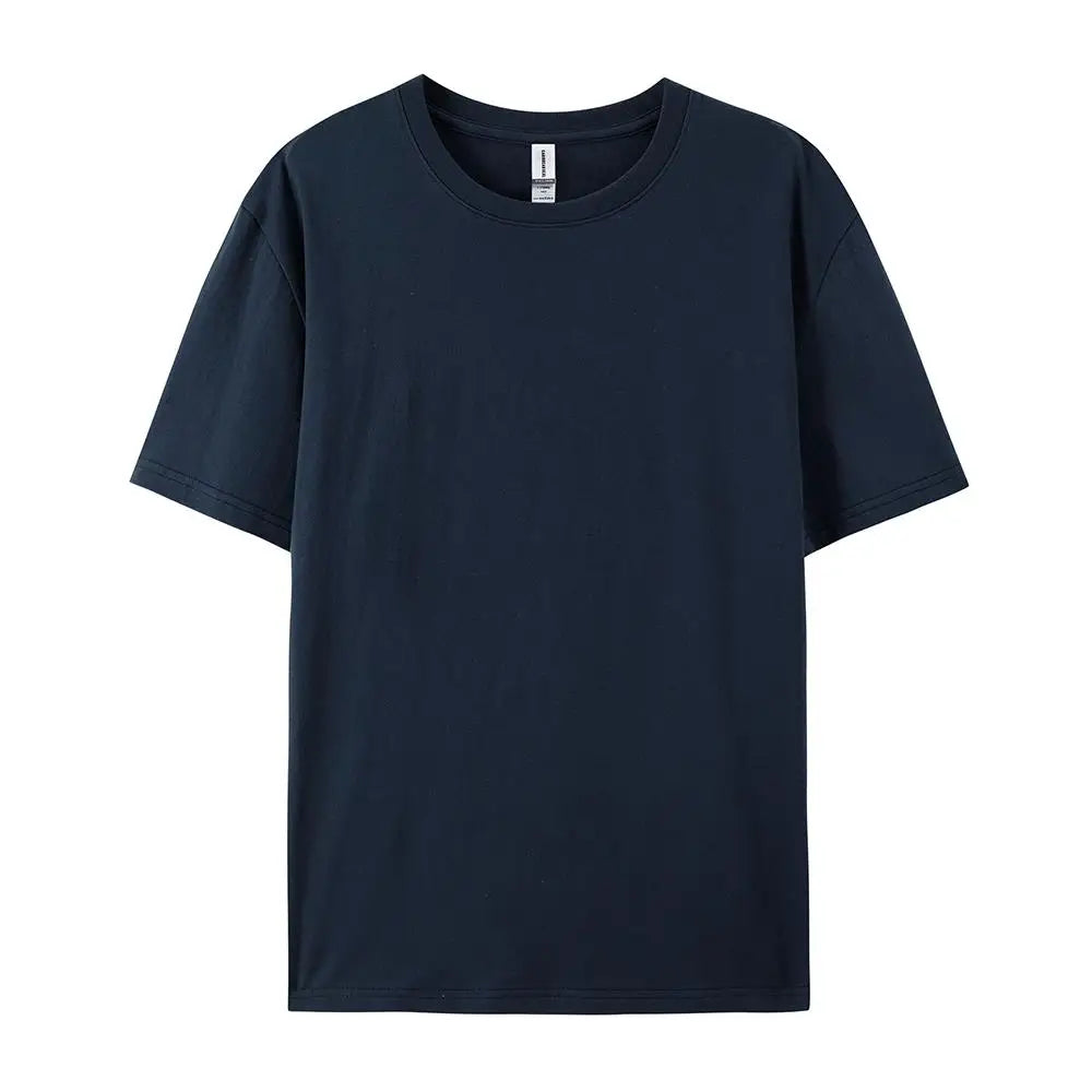 100% Cotton Solid Colour T-Shirt — Unisex Soft & Breathable Casual Fashion Tee