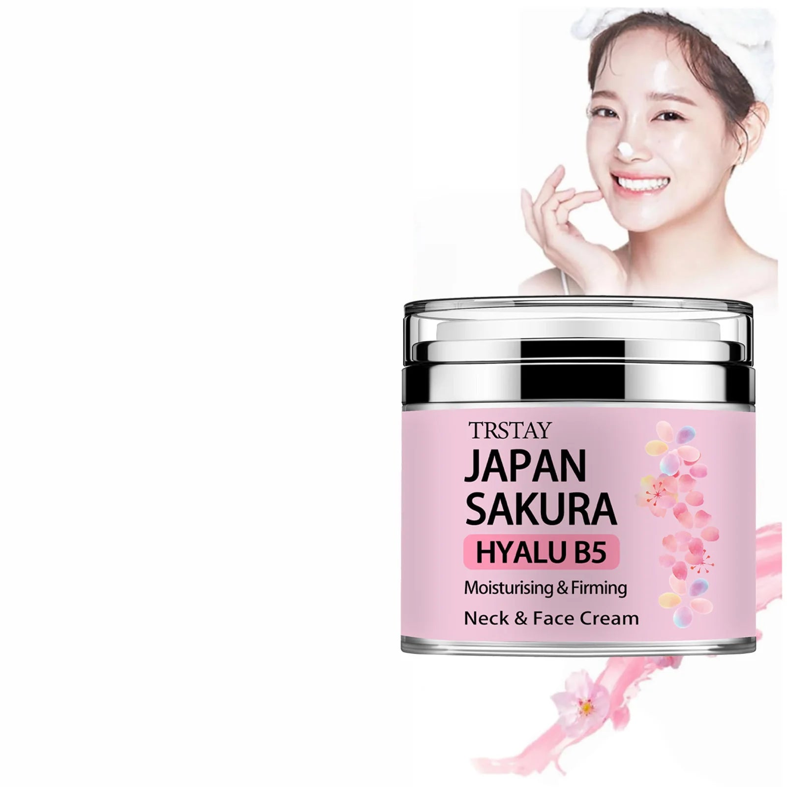 Japan Sakura Tone-Up Essence Cream — Brightening & Hydrating with Hyaluronic Acid