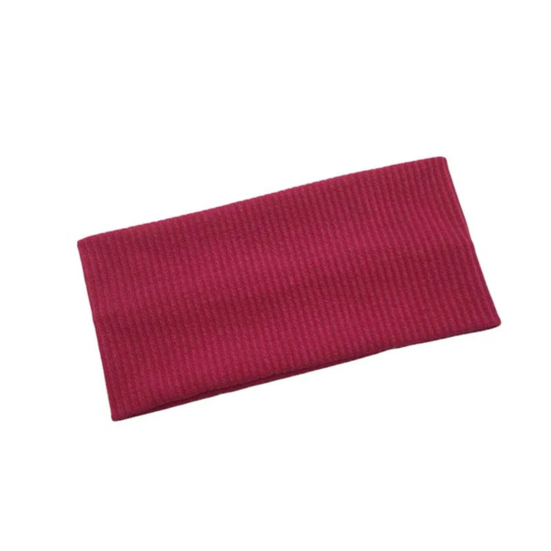 Yoga Hair Bands Sports Headband Knitted Fitness Yoga Headwear Solid Color Sports Elastic Headbands for Women Hair Accessories