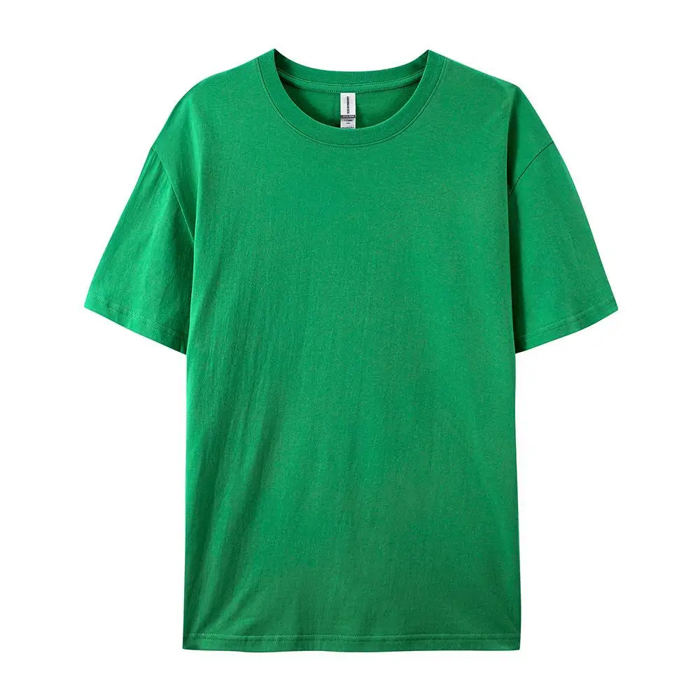 100% Cotton Solid Colour T-Shirt — Unisex Soft & Breathable Casual Fashion Tee