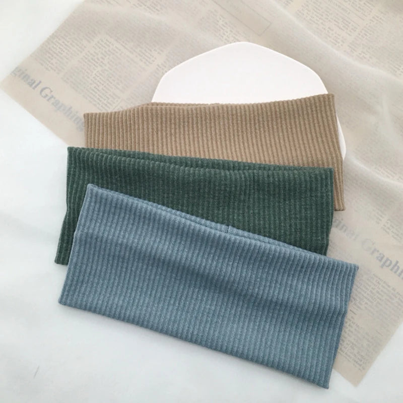 Yoga Hair Bands Sports Headband Knitted Fitness Yoga Headwear Solid Color Sports Elastic Headbands for Women Hair Accessories