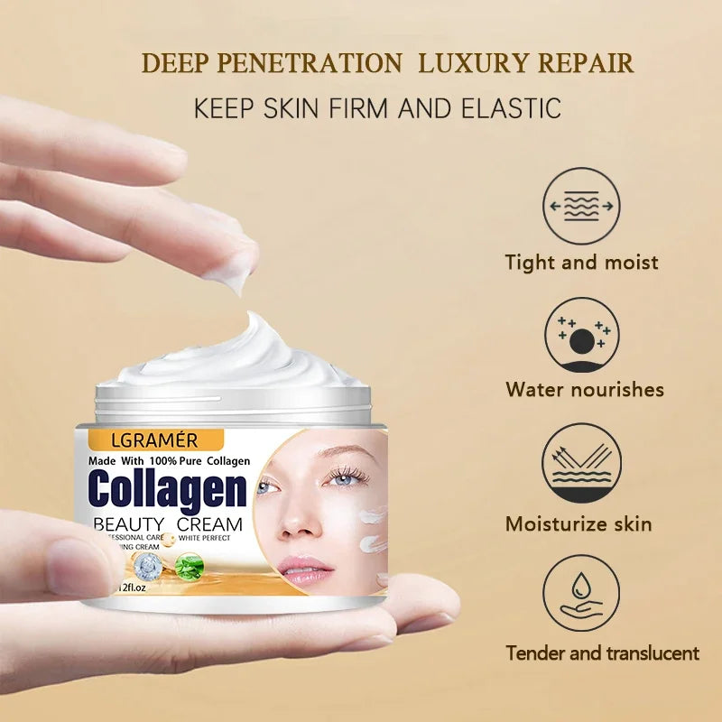 Korean Anti-Wrinkle Collagen Boost Cream — Face Lifting & Deep Nourishment