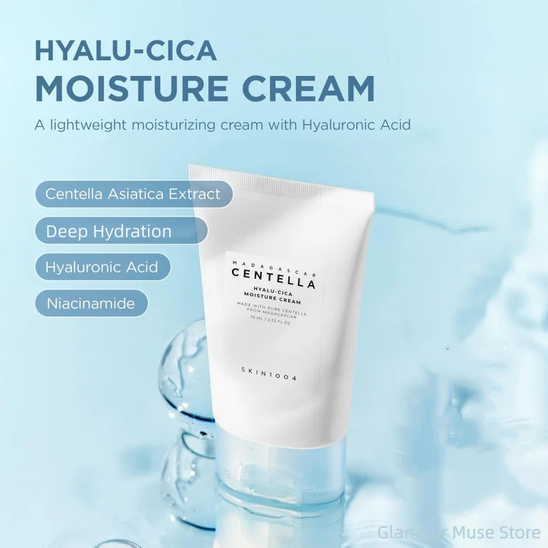 Korean Centella Hyalu-Cica Sun Serum SPF50 & Moisture Cream Set — Soothing K-Beauty Duo