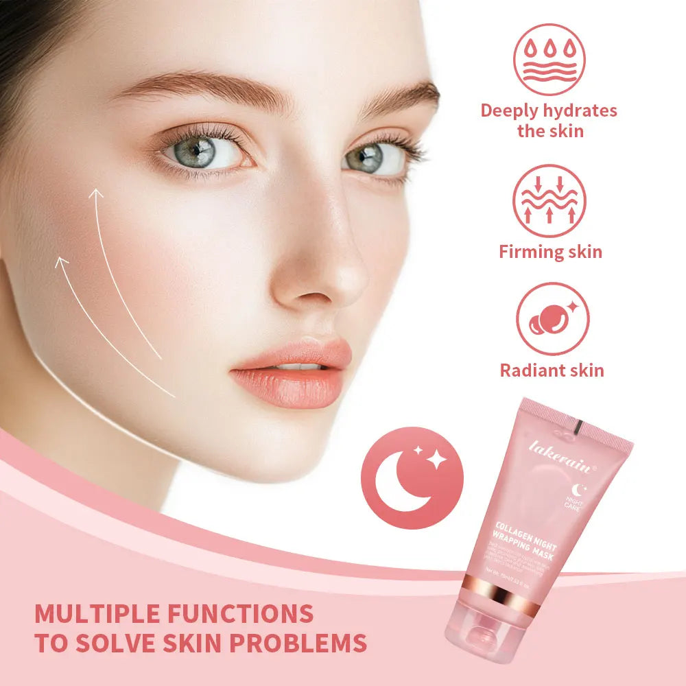 Korean Deep Collagen Peel Off Mask — Anti-Wrinkle Lifting & Overnight Skin Renewal