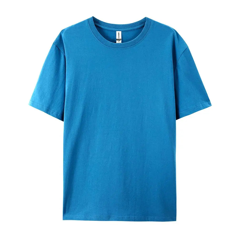 100% Cotton Solid Colour T-Shirt — Unisex Soft & Breathable Casual Fashion Tee