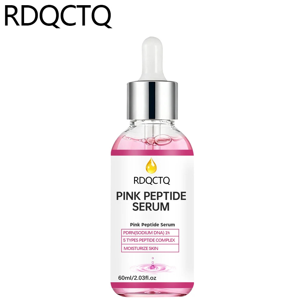 Pink Peptide Essence Serum — 1% PDRN DNA & 5 Peptide Complex for Daily Hydration & Skin Renewal
