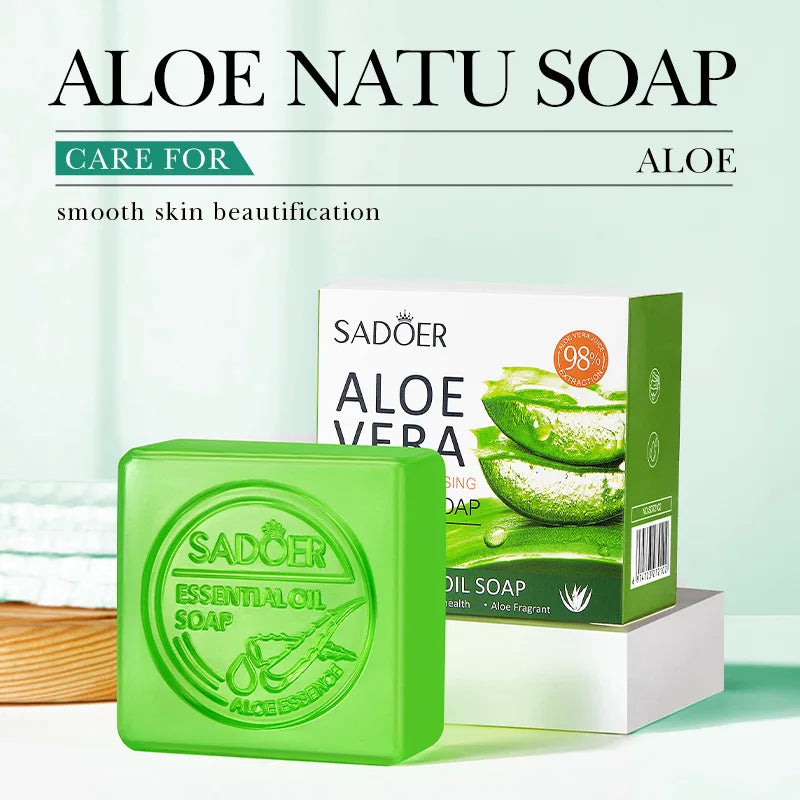 Aloe Vera Cleansing Soap Bar 100g — Smooth, Soothe & Naturally Purify
