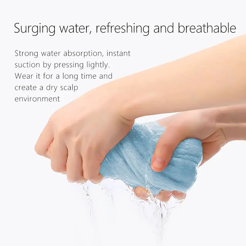 Bamboo Fiber Hair Towels Bath Head Turban Wrap Quick Drying Anti-Frizz Hair Towels For Drying Hair Women Girls Bathroom