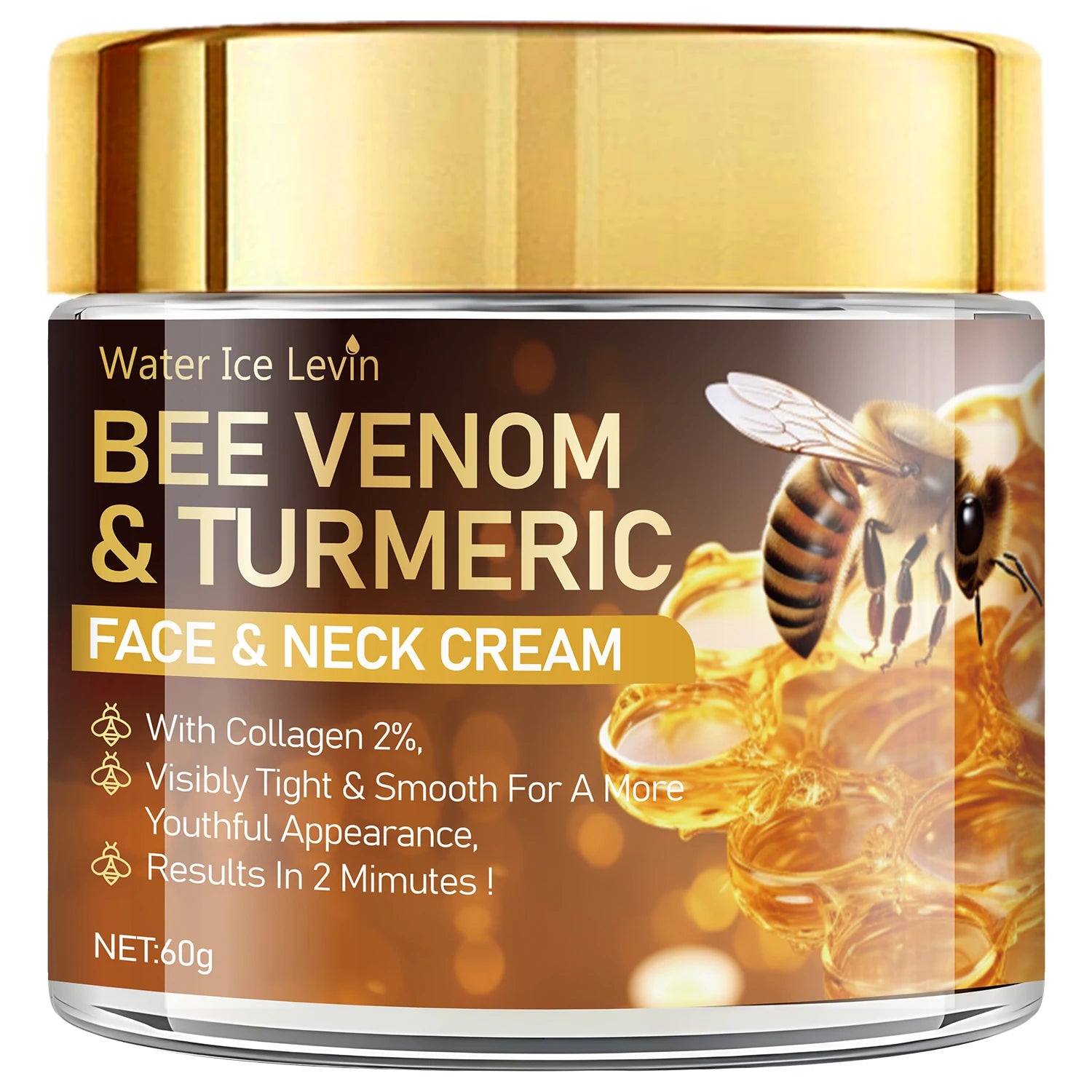Bee Venom Instant Facial Lifting Cream — Firms Loose Skin, Lifts & Hyaluronic Acid Hydration