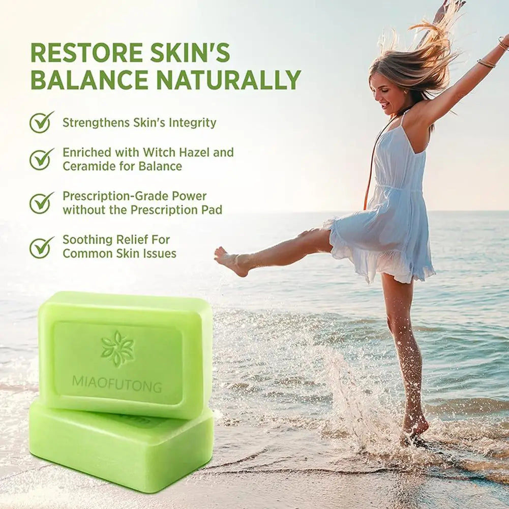 Tea Tree Soap Bar — Natural Antibacterial Cleanser for Body & Skin with Gentle Exfoliation