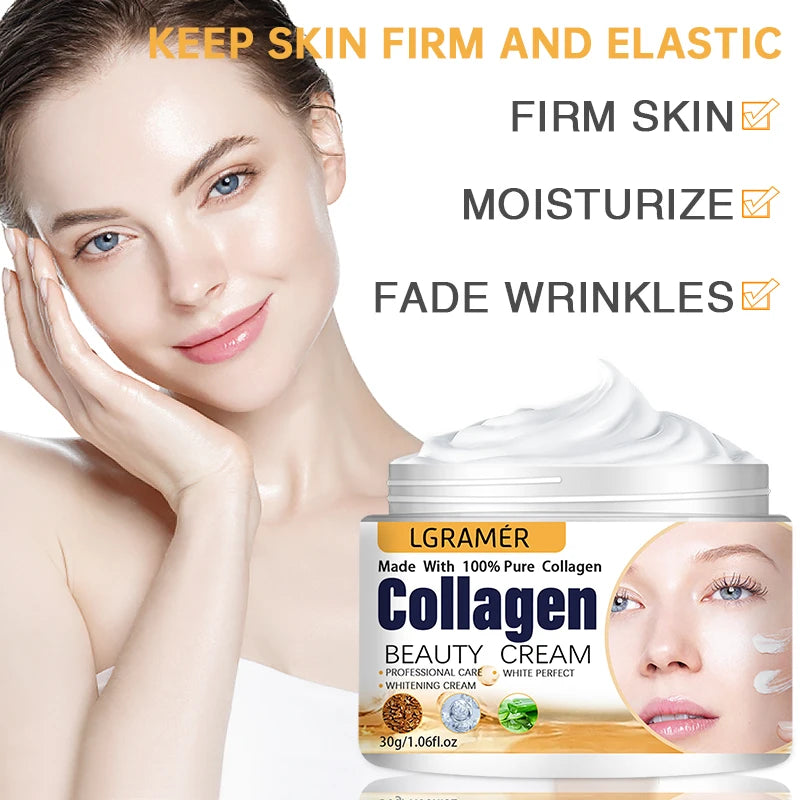 Korean Anti-Wrinkle Collagen Boost Cream — Face Lifting & Deep Nourishment
