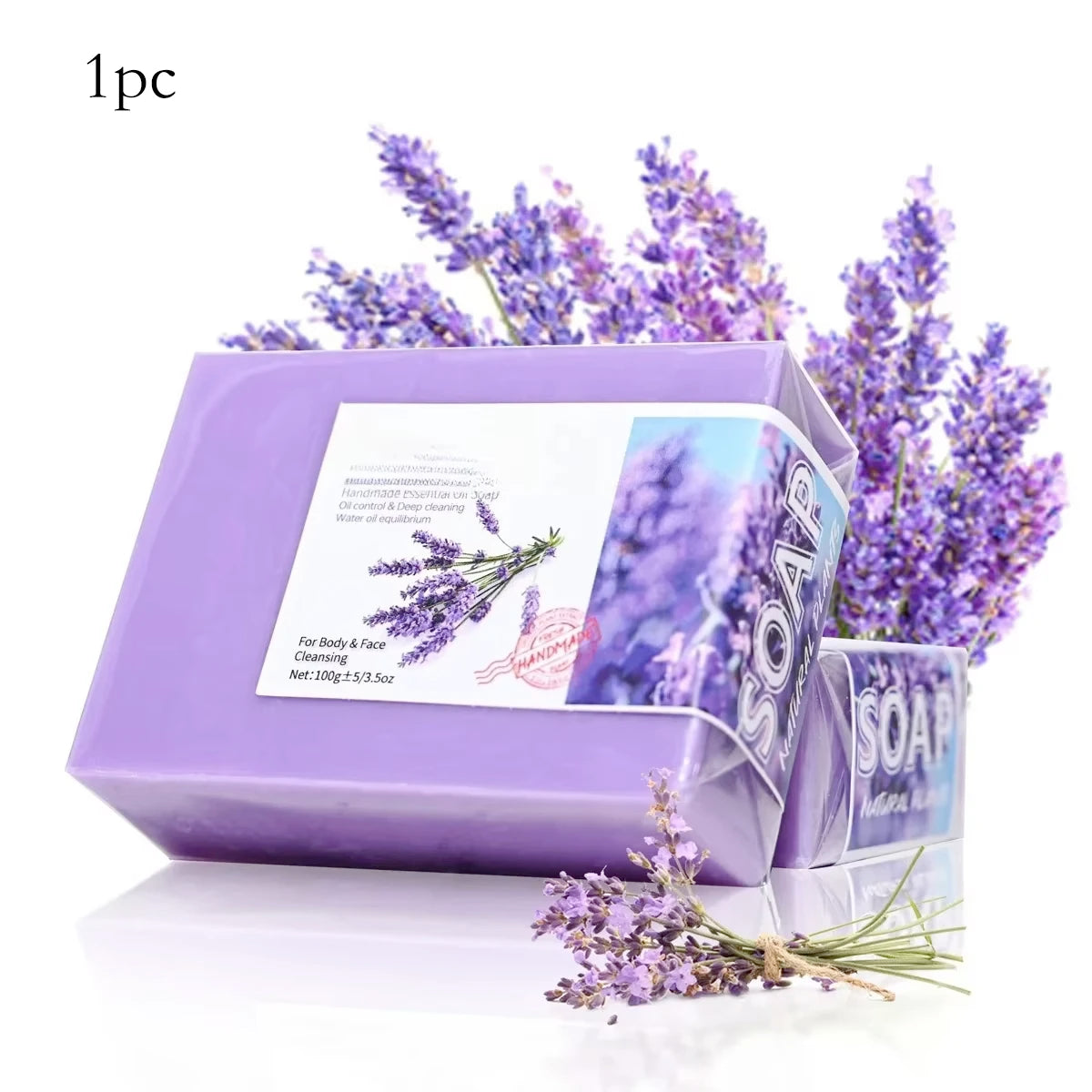 Natural Organic Lavender Soap Bar — Cleansing, Refreshing & Oil Control