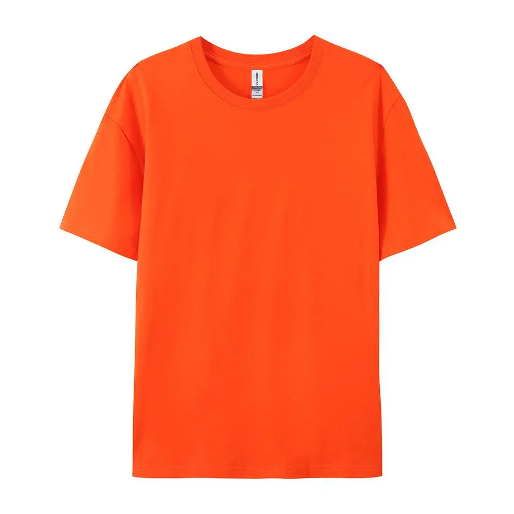 100% Cotton Solid Colour T-Shirt — Unisex Soft & Breathable Casual Fashion Tee