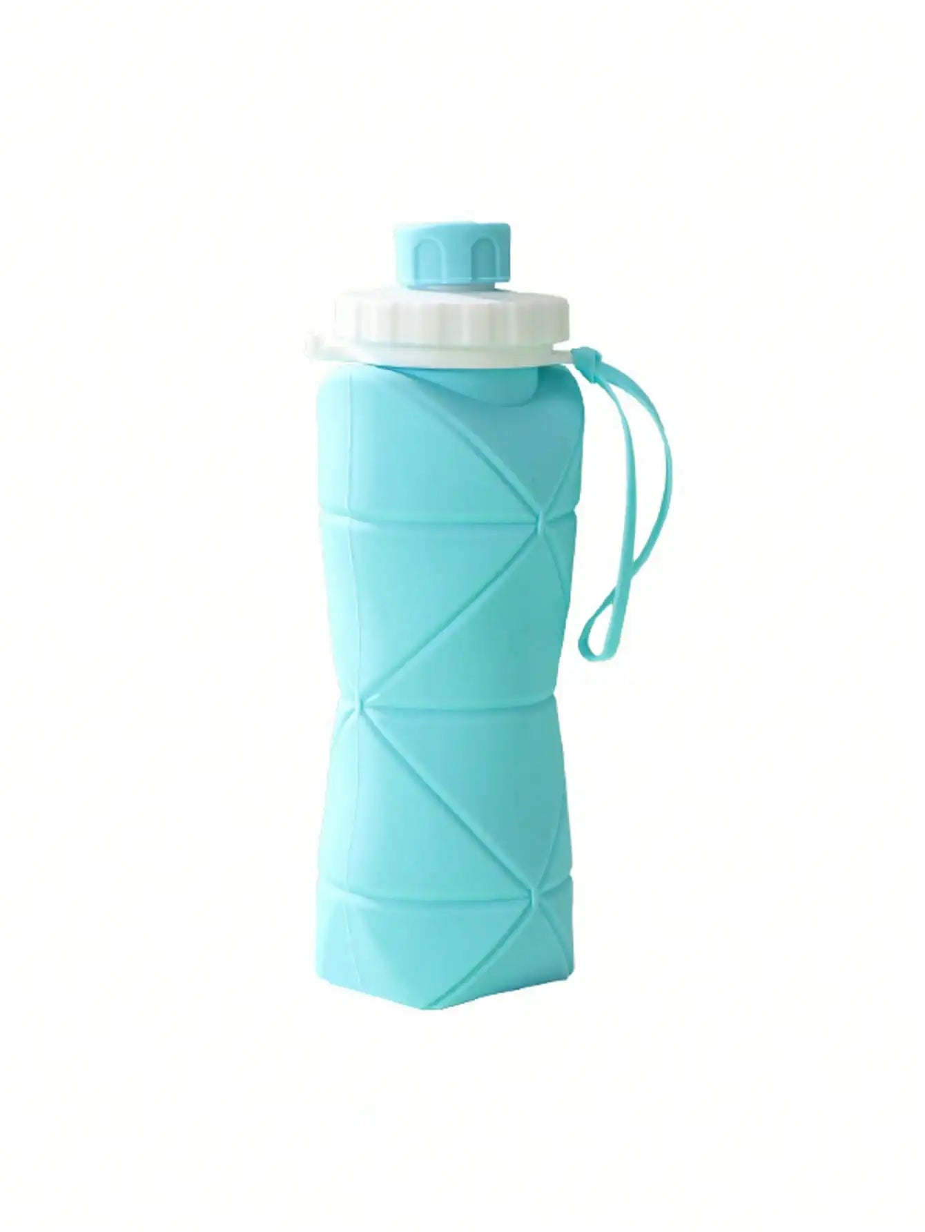 1Pc 600mlLarge Collapsible Silicone Cup-Portable Travel Water Bottle for Outdoor, Food-Grade with Fresh Colors, Foldable Design