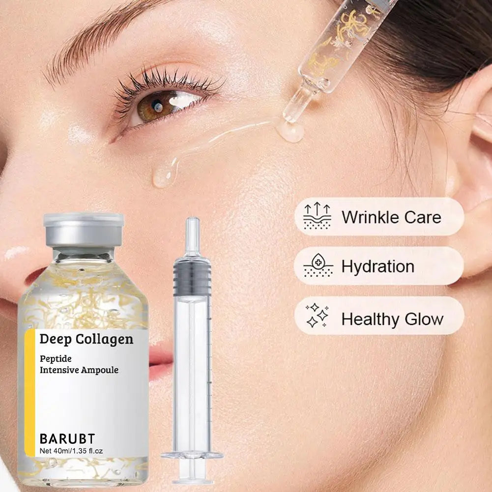 Korean Silk Collagen Essence Serum 40ml — Deep Peptide Firming & Lifting