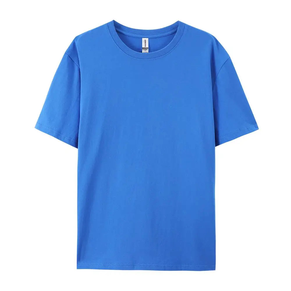100% Cotton Solid Colour T-Shirt — Unisex Soft & Breathable Casual Fashion Tee