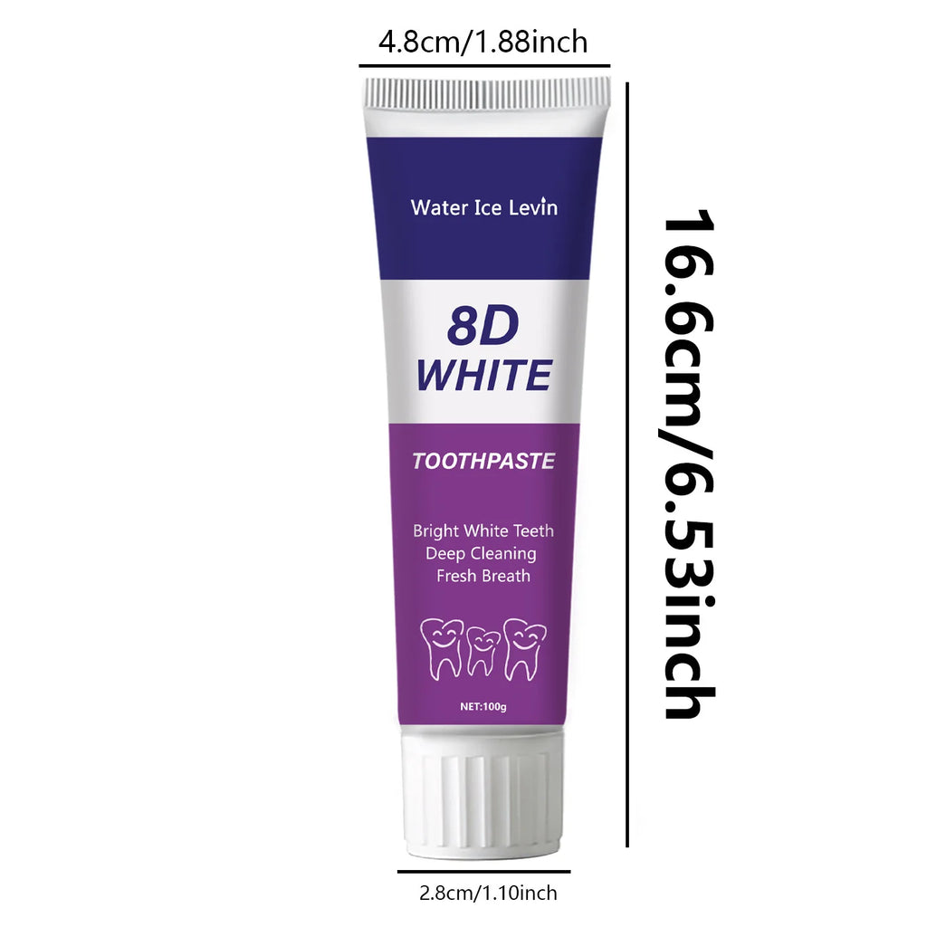 8D Snow Whitening Toothpaste — Natural Plant Extracts for a Brighter, Fresher Smile