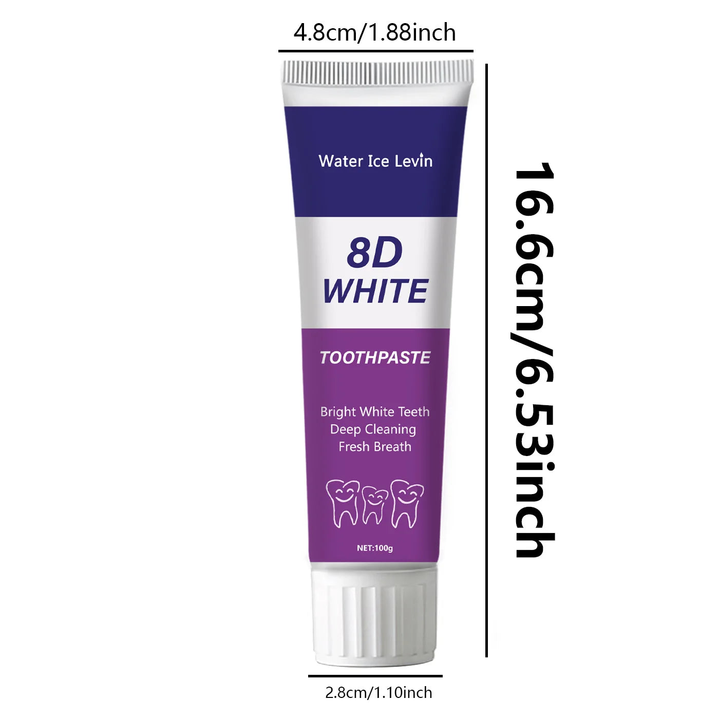 8D Snow Whitening Toothpaste — Natural Plant Extracts for a Brighter, Fresher Smile