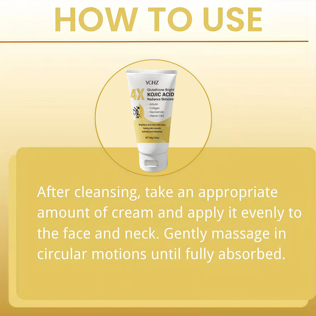 Kojic Acid Brightening Face Cream — Even Skin Tone, Fade Dark Spots & Moisturise Day & Night