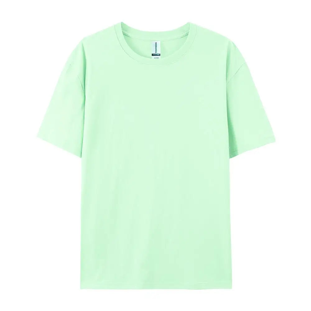 100% Cotton Solid Colour T-Shirt — Unisex Soft & Breathable Casual Fashion Tee