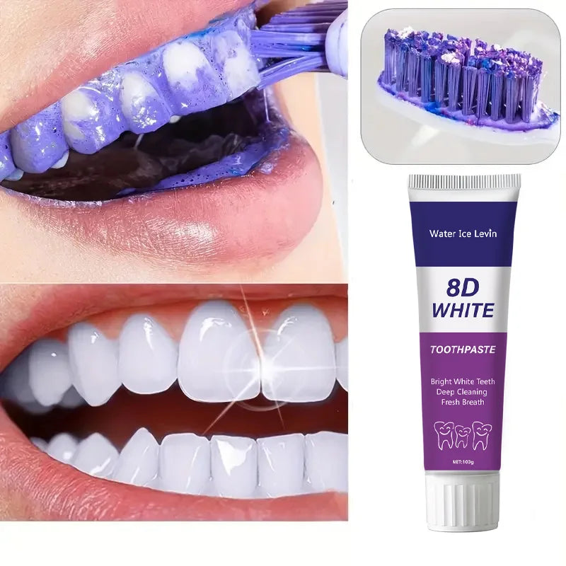 8D Snow Whitening Toothpaste — Natural Plant Extracts for a Brighter, Fresher Smile