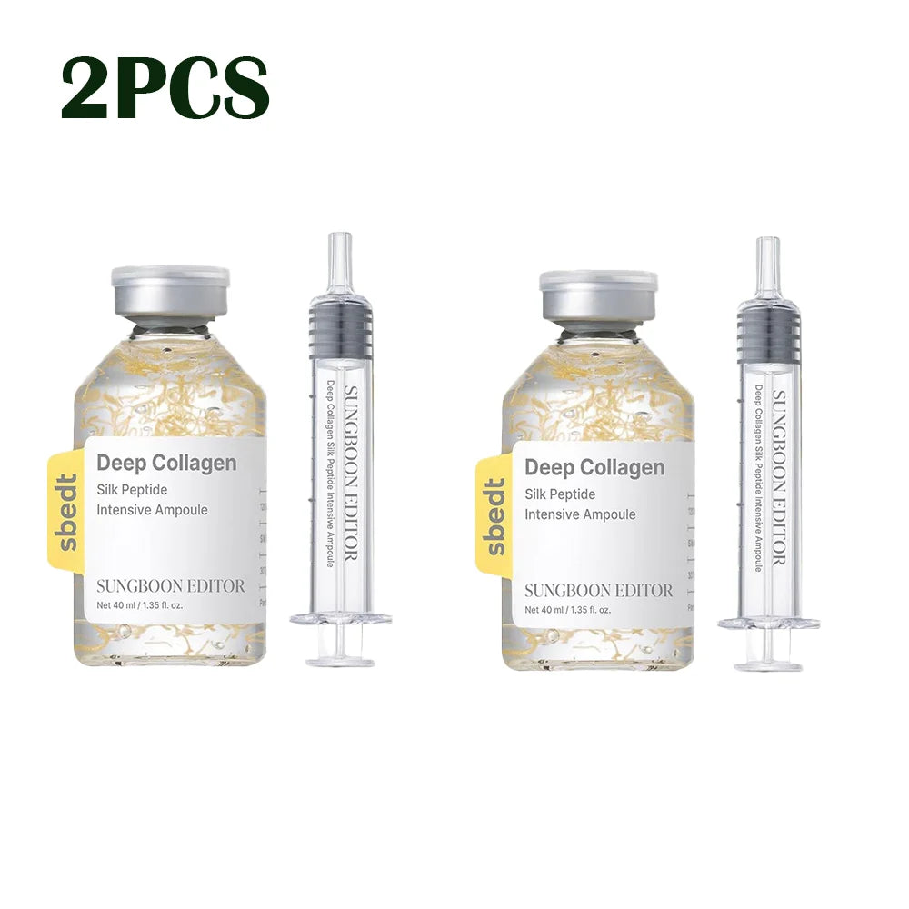 Collagen Ampoule Needle Serum Set — Firming Essence Liquid for Lifted, Plump Skin