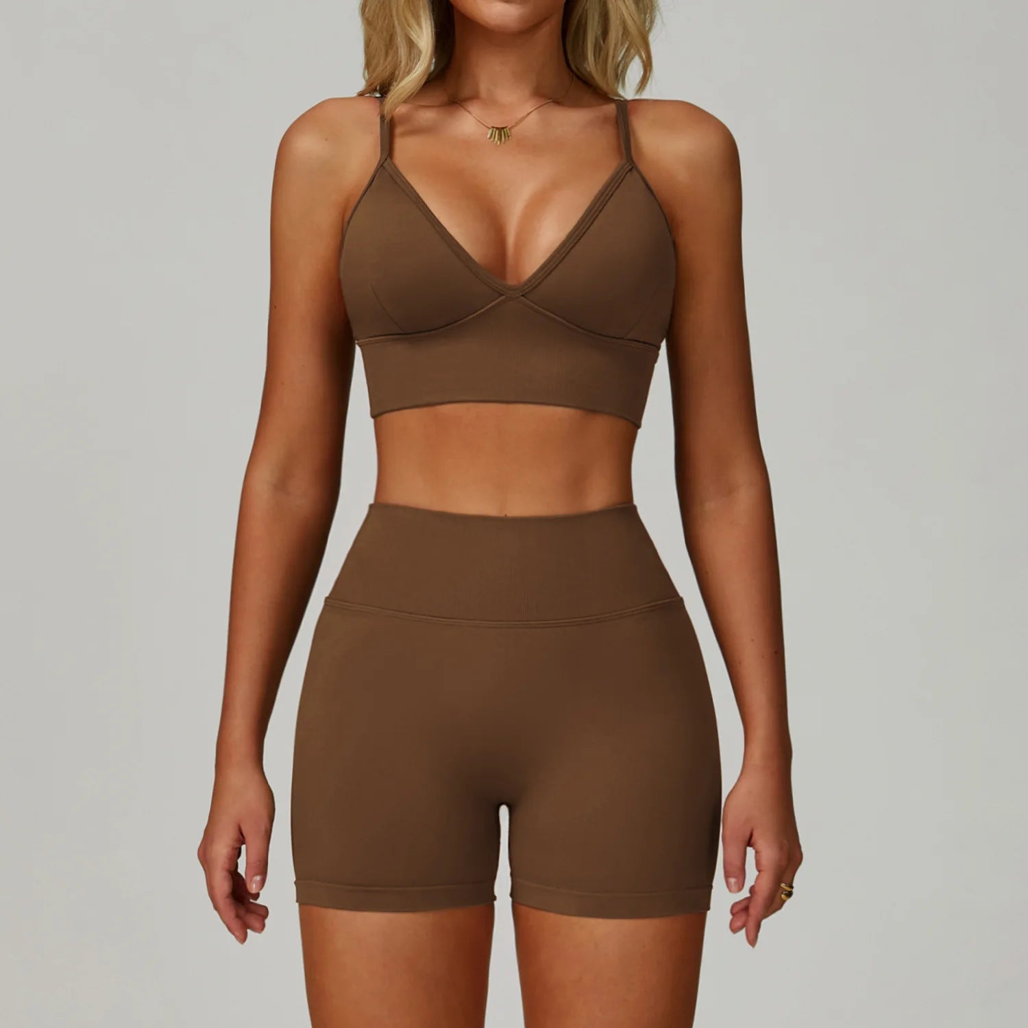 Yoga Set 2PCS Gym Clothes Women Tracksuit Workout Outfits Fitness Set Sportswear High Waist Leggings Sports Bra Athletic Wear