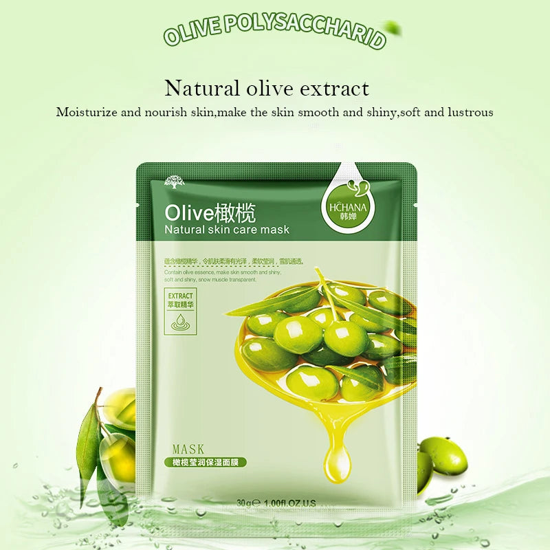 30pcs Fresh Fruits Facial Sheet Masks — Moisturising, Firming & Hydrating Korean Skin Care