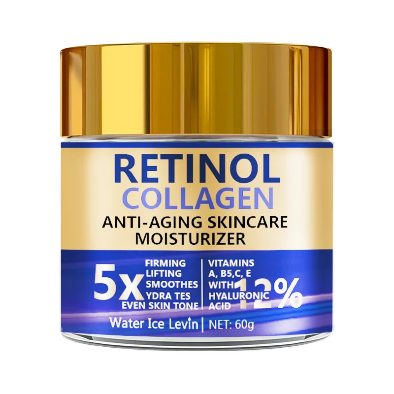 Retinol & Collagen Face Cream 60g — Anti-Aging Firming Moisturiser with Hyaluronic Acid