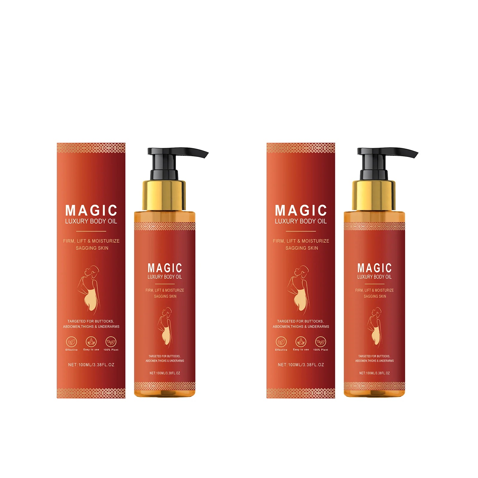 Luxury Firming Body Oil — Anti-Wrinkle Moisturising Massage Oil for Silky, Toned Skin