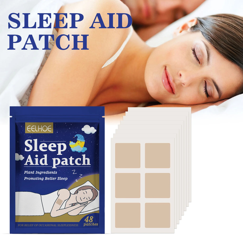 Sleep Patch Natural Sleep Aid Stickers Improve Insomnia Relieve Stress Calm Body Help Deep Sleep Care Patch for Adults