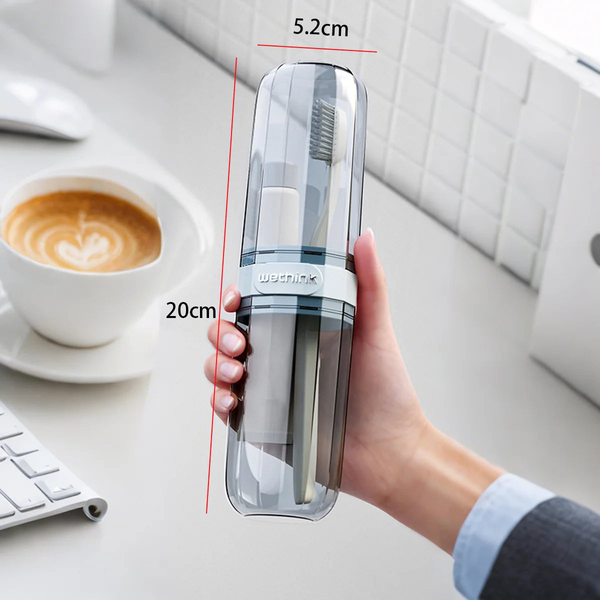 Portable Toothpaste & Toothbrush Travel Case — Protective Storage Box for Camping & Travel