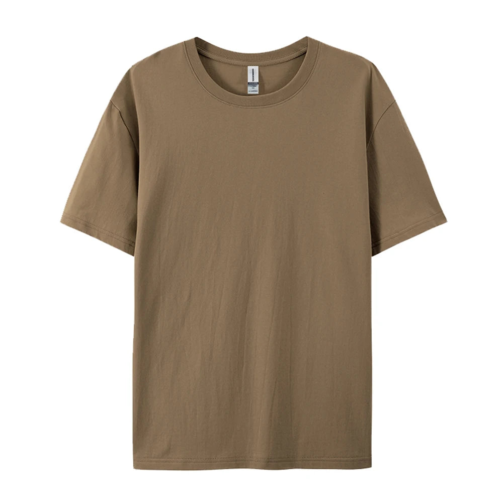 100% Cotton Solid Colour T-Shirt — Unisex Soft & Breathable Casual Fashion Tee