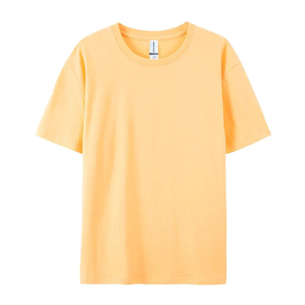 100% Cotton Solid Colour T-Shirt — Unisex Soft & Breathable Casual Fashion Tee