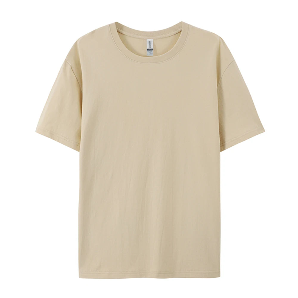 100% Cotton Solid Colour T-Shirt — Unisex Soft & Breathable Casual Fashion Tee