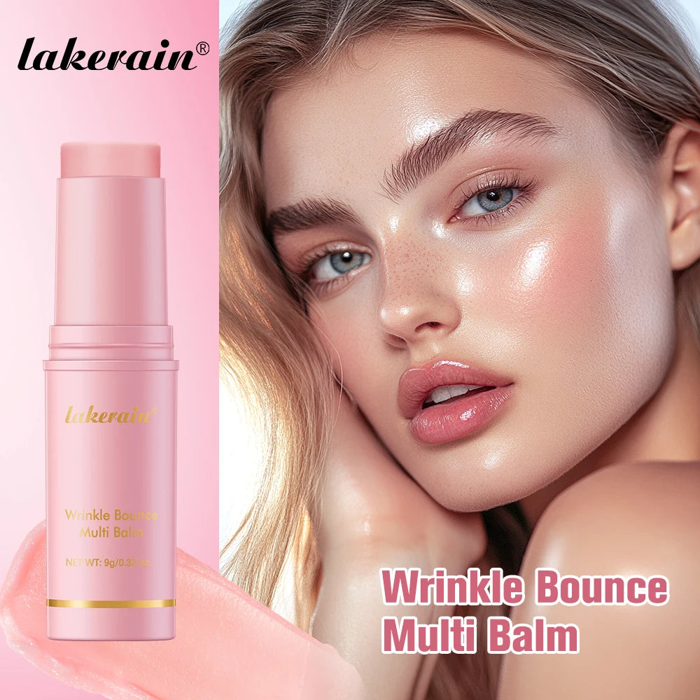 Korean Pink Hydrating Balm Stick — Deep Hydration, Glow & Multi-Use Makeup Base
