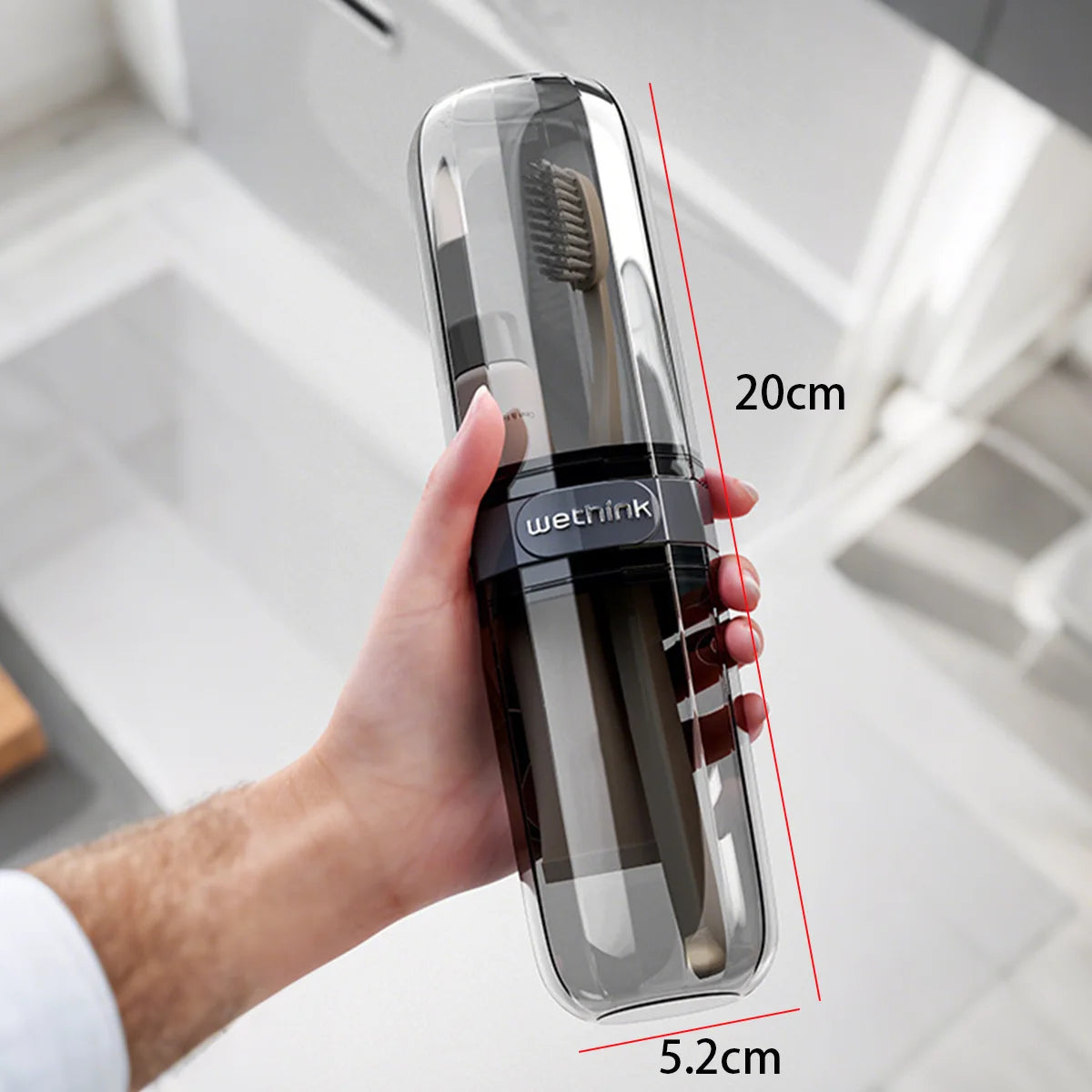 Portable Toothpaste & Toothbrush Travel Case — Protective Storage Box for Camping & Travel