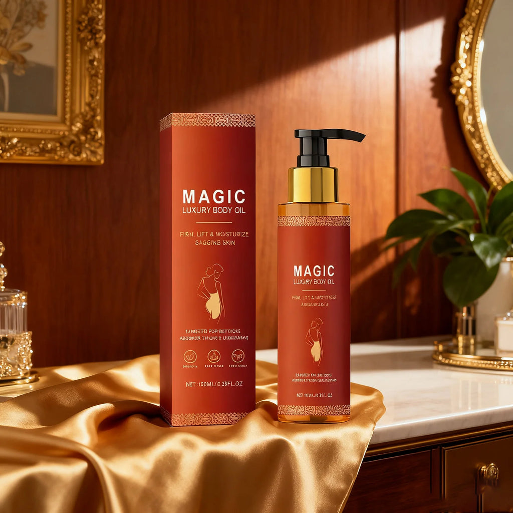 Luxury Firming Body Oil — Anti-Wrinkle Moisturising Massage Oil for Silky, Toned Skin