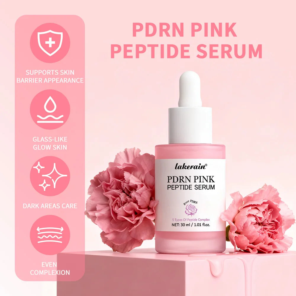 Salmon DNA PDRN Pink Peptide Glow Serum — Korean Skin Brightening & Cellular Regeneration