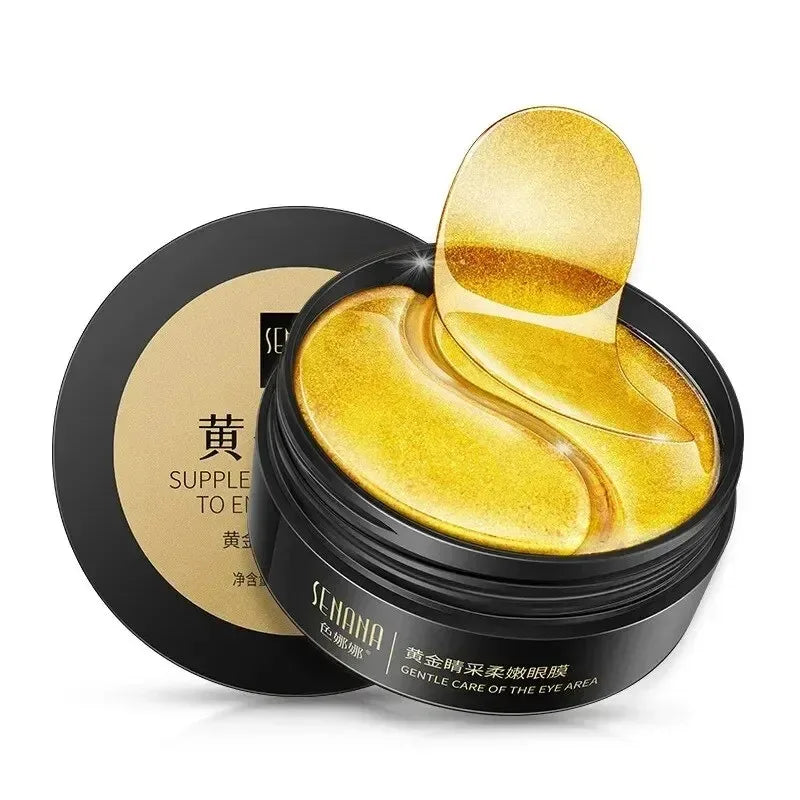60pcs Golden Collagen Eye Mask — Relieve Fatigue, Nourish & Firm Eye Area