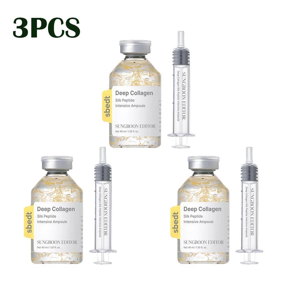Collagen Ampoule Needle Serum Set — Firming Essence Liquid for Lifted, Plump Skin