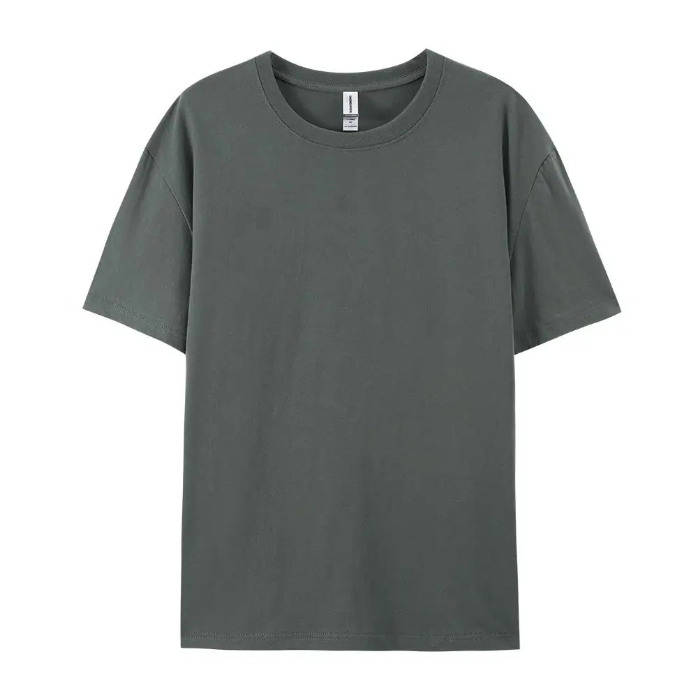 100% Cotton Solid Colour T-Shirt — Unisex Soft & Breathable Casual Fashion Tee