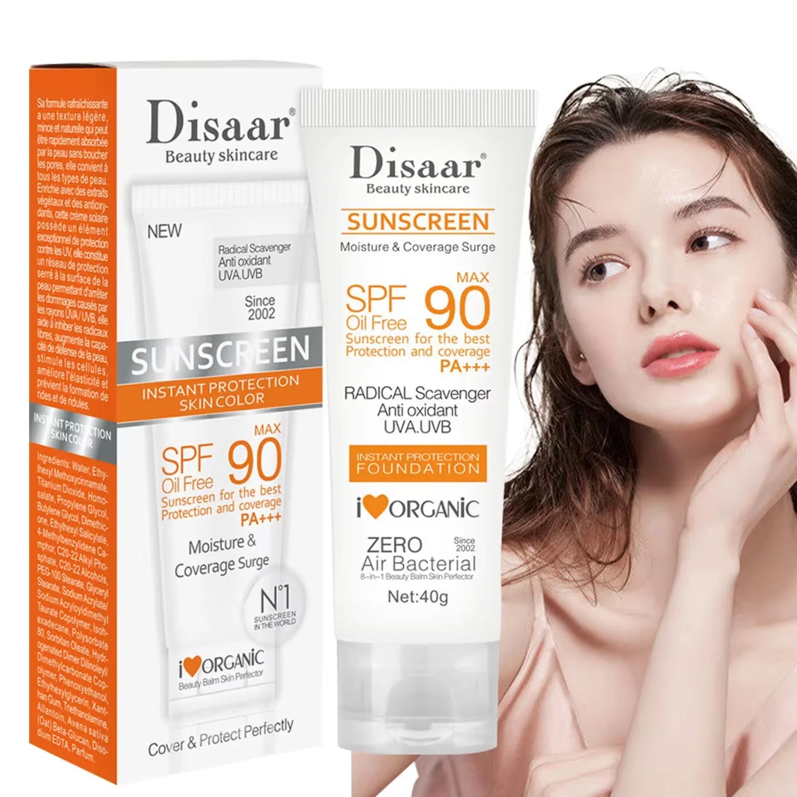 SPF 90+ Waterproof Facial Sunscreen — Broad Spectrum UVA & UVB Protection for Daily Use